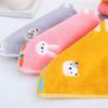 3pcs Square Towel Pure Cotton Children Washing Face and Wiping Face Towel Kindergarten Embroidery (Color : A, Size : 26 * 26cm) (A 26 * 26cm) view 3