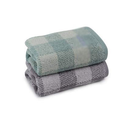 2 Towels, Pure Cotton Face Wash, Household Adult Non-Shedding, Soft Cotton Absorbent Men and Women Thickened Face Towel (Color: D) (C)