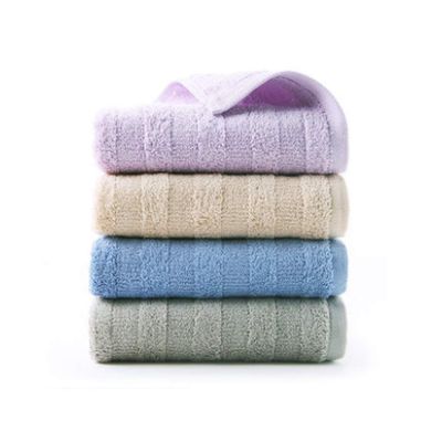 4 Towels, Pure Cotton Face Wash, Household Adult Large Towel, Soft Absorbent Cotton, Wipe Face (Color: A) (D)