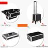 4 in 1 Rolling Makeup Artist Trolley Travel Cosmetic Removable Wheels With LED light 10 level lift dimming Professional Artist Box,Black,36x25x64cm (Black 36x25x54cm) view 2
