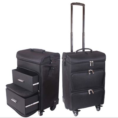 Makeup Trolley Case High Capacity Universal Wheel Waterproof Pe Material Professional Makeup Artist Beautician Manicure/Toolbox