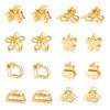 CWJCYTNSN 16PCS Small Hair Clips Metal Hair Claw Clips Gold Mini Hair Clips for Thin Thick Hair, Cute Tiny Claw Clips, Little Flower Hair Clip, Nonslip Bangs Pins Hair Accessories for Women Girls view 1