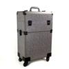 Professional Rolling Makeup Case Cosmetic Trolley Beauty Cosmetic Designed Barber/Beauty Salon Professional Tools 37x22.5x67cm,gray (gray) view 1
