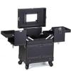 Aluminum Alloy Cosmetic Case Trolley with Wheel Beauty Vanity Case Salon Toolbox Multi-Layer Nail Storage Box view 2