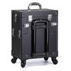 Aluminum Alloy Cosmetic Case Trolley with Wheel Beauty Vanity Case Salon Toolbox Multi-Layer Nail Storage Box view 4