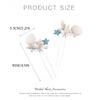 Yean Wedding Hair Pins Seashell Hair Piece Bridal Accessories Silver Starfish Hair Piece Hair Clip for Women and Girls view 4