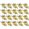 100 Pcs Gold Metal Dreadlock Beads Adjustable Hair Cuffs Hair Braid Jewelry Rings Decorative Hair Accessories for Women and Girls view 1
