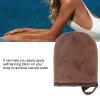 Saluaqui Self Tanning Mitt for Self Tan, Self Tanner Mitt for Application of Self Tanner, Flocking Self Tanner Mitten Lotion Applicator Small Sunless Tanner Mitt, Washable And Reusable (Brown) view 2