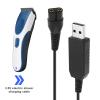 The Lord of the Tools 2PCS USB Shaver Charger Cable Compatible with Wahl Colour Pro 9649 Cordless Clippers Replacement 3.5V USB Power Cord Black 1.8m view 2