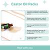 5 in 1 Castor Oil Pack for Liver, Caster Oil Pack Wrap for Waist and Thyroid Neck, Castor Oil Organic, Breast Pads Kit, Reusable Caster Oil Wrap Adjustable Elastic Cotton Flannel & Soft Ties (Nude) view 2