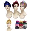 Cobric A Dozen Gorgeous Turban Hats Women Hijab for India Hat Scarves Head Wrap Headband Lady Girl Hair Accessories 12pcs/Pack Color 1506 view 2