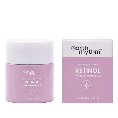 Earth Rhythm Retinol Night Cream Enriched with Vitamin B, C, & E, Clears Clogged Pores, Gives Radiant Skin, All Skin Type