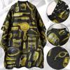 Borogo Professional Hair Cutting Cape with Neck Duster Brush, Salon Barber Cape, Hairdressing Accessories Yellow Stripe view 3