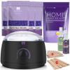 BLITZWAX Wax Warmer Hair Removal Waxing Kit with 1lb Lavender Wax Beads for Sensitive Skin/Body/Face/Bikini/Leg/Brazilian, 29 Items Wax Kit and Hard Wax Beans Refill Ideal for Women Men at Home Salon view 1