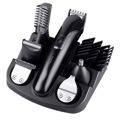 RomildaYuan Men Electric Hair Clipper 6 in 1 Multifunctional Hair Cutter Machine Rechargeable Hair Trimmer for Beard Nose Ears