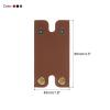 PATIKIL Leather Razor Head Protecting Cover, 3-in-1 Safety Razor Head Protecting Sheath Shaver Tip Cover for Travel, Red Black Brown view 2