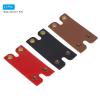 PATIKIL Leather Razor Head Protecting Cover, 3-in-1 Safety Razor Head Protecting Sheath Shaver Tip Cover for Travel, Red Black Brown view 3