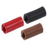 PATIKIL Leather Razor Head Protecting Cover, 3-in-1 Safety Razor Head Protecting Sheath Shaver Tip Cover for Travel, Red Black Brown view 4