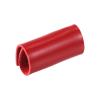 PATIKIL Leather Razor Head Protecting Cover, 3 Pack Double Edge Safety Razor Head Protecting Sheath Shaver Tip Cover for Travel, Red view 4