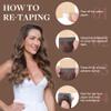 GOO GOO Tape in Hair Extensions Human Hair, 4/27/4 Balayage Chocolate Brown to Caramel Blonde, 16inch 25g 10pcs, Skin Weft Seamless Invisible, Silky Straight with Thick Ends, Remy Human Hair view 3
