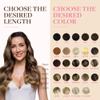 GOO GOO Tape in Hair Extensions Human Hair, 4/27/4 Balayage Chocolate Brown to Caramel Blonde, 16inch 25g 10pcs, Skin Weft Seamless Invisible, Silky Straight with Thick Ends, Remy Human Hair view 4