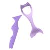 2pcs Women Eyeliner Stencils Masks Spoon Silicone Mascara applicator Silicone Eye Make up Tools molds Make up Tools for Eyes Cosmetic Purple Miss Cream view 1