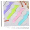 2pcs Women Eyeliner Stencils Masks Spoon Silicone Mascara applicator Silicone Eye Make up Tools molds Make up Tools for Eyes Cosmetic Purple Miss Cream view 2
