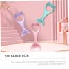 2pcs Women Eyeliner Stencils Masks Spoon Silicone Mascara applicator Silicone Eye Make up Tools molds Make up Tools for Eyes Cosmetic Purple Miss Cream view 3