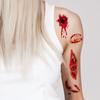 Halloween Face Temporary Tattoo For Women Girls Boys,10 Sheets Waterproof 3D Fake Scars Tattoo Temporary Halloween Makeup Kit for Party Cosplay Costume (02) view 3