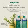 Renpure Tea Tree & Rosemary Shampoo and Conditioner Set, Plant Based - Refreshes & Rebalances Hair and Scalp - For Oily/Normal Hair - Tea Tree Leaf Oil, Rosemary Leaf Extract - 24 Fl Oz each, 2 Pack view 4