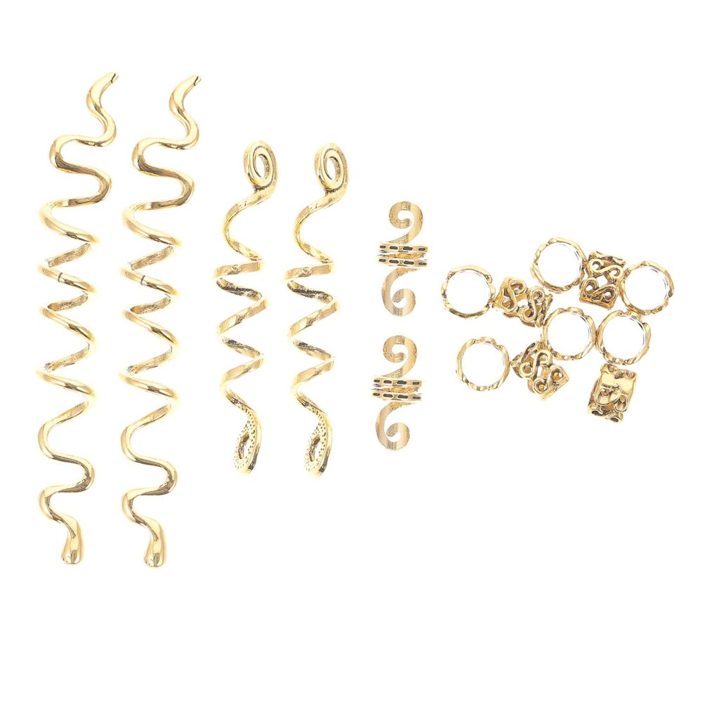 FOMIYES 16pcs Decorative Hair Extension Rings Zinc Alloy Dreadlocks Ring for Braiding Durable and Reusable Accessories for Dreadlocks and Diy Hairstyles for Parties and Daily Use