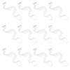 12pcs 12pcs White Curly Hair Extensions Wig Hair Streak Curly Closure Wig Clips Highlight Extensions Clip in Mermaid Wavy Wigs Hair Extension Piece Wig Fake Hair Curls for Women Girls view 1
