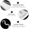 12pcs 12pcs White Curly Hair Extensions Wig Hair Streak Curly Closure Wig Clips Highlight Extensions Clip in Mermaid Wavy Wigs Hair Extension Piece Wig Fake Hair Curls for Women Girls view 2
