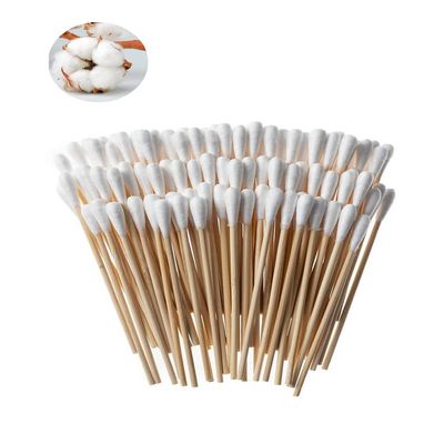 AmeriCan Goods Medical 500/Pcs Premium Cotton Swabs with Wooden Stick Long 3" Multi Use Cotton Aplicators for Medical & Dental Office