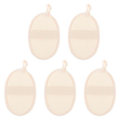 5Pcs Natural Loofah Bath Towels Exfoliating Body Scrubber for Home Spa Bathing Practical Luffa Bath Towels for Men and Women