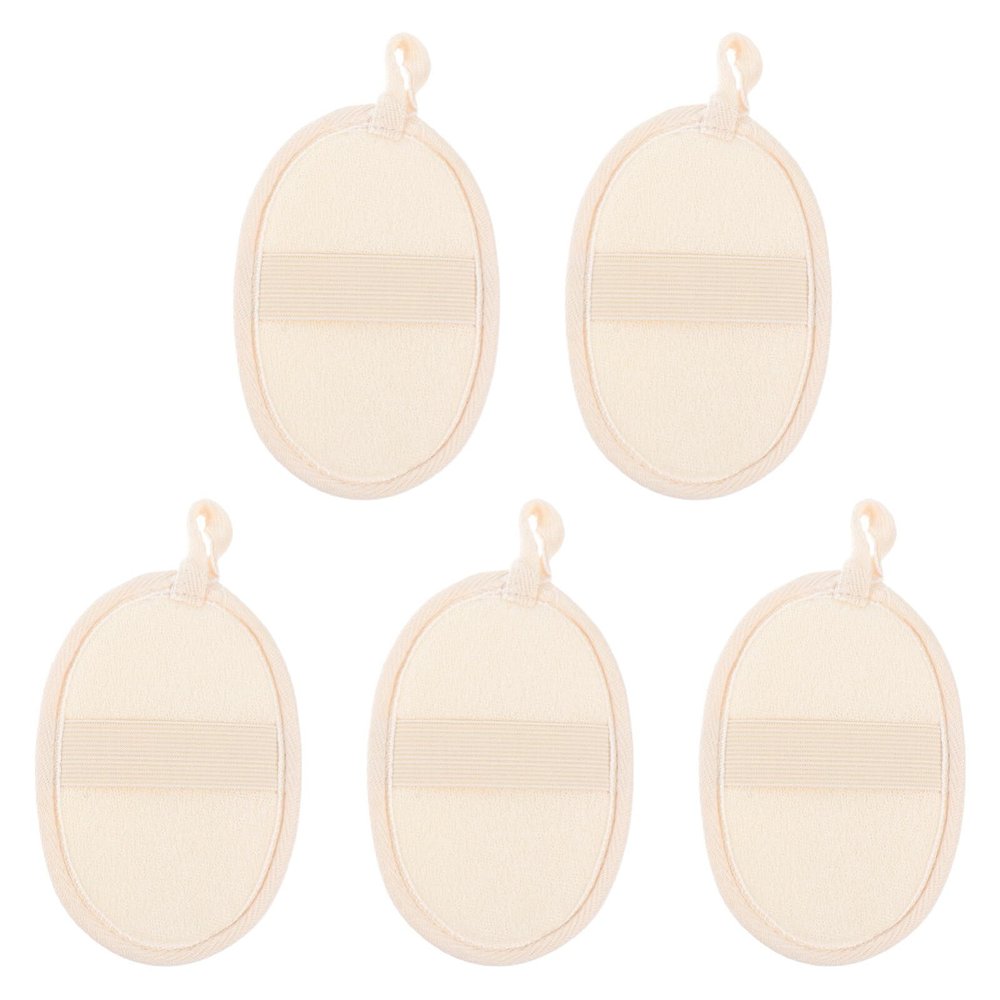 5Pcs Natural Loofah Bath Towels Exfoliating Body Scrubber for Home Spa Bathing Practical Luffa Bath Towels for Men and Women