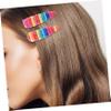 FOMIYES Sparkle Hair Clips 6pcs Sequin Hair Bow Clips Fashion Bobby Pin Hairpins Rhinestones for Women Girls view 3