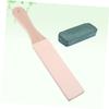 EXCEART 4pcs Wooden Double Sided Knife Sharpener Leather Strop Razor and Carving Tools Sharpener Knife Sharpening Kit view 2