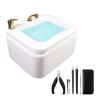 Acrylic Massage Footbath Hot And Cold Adjustment Pedicure Supplies Spa Massage Special For Hotel Foot Bath Club Foot Soaker Square Footbath Stress Relief For Fatigue And Tired Feet ( Size : Bath+pedic view 1