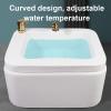 Acrylic Massage Footbath Hot And Cold Adjustment Pedicure Supplies Spa Massage Special For Hotel Foot Bath Club Foot Soaker Square Footbath Stress Relief For Fatigue And Tired Feet ( Size : Bath ) view 4