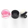 2Pcs 10 Gram Plastic Powder Case Plastic Loose Powder Container, Face Powder Travel Powder Container with Sifter Black Lid and Powder Puff for Blusher Makeup Loose Powder (Black 2Pcs) view 4