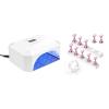 Makartt UV Light LED Nail Lamp for Nails Eloisee 36W Professional Nail Dryer Bundle with Nail Stand for Nails Art Display Practice Nail Holder for Painting Nails Stand for False Nail Press On Designs view 1