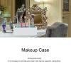 Makeup Case, Cosmetic Organizer Makeup Storage Container s for Cosmetics Makeup Brushes Toiletry Jewelry(white + blue) view 2