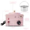 Portable Pink Wax Warmer with Adjustable Temperature and Wax Sticks for Painless Hair Removal for Women and Men view 4