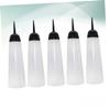 HONMEET 5pcs Hair Dye Squeeze Bottles Lotion Dispenser Bottles Writing Hairdresser Coloring Hair Dye Shampoo Lotion Dry Cleaning With Scale re-usable view 3