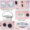 Portable Wax Warmer with Adjustable Temperature and 40 Wax Sticks - Painless Hair Removal for Women and Men (Pink-Double Pots) view 4