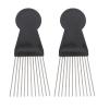 2pcs african comb curly hair comb durags hair picks for curly afro pick afro dressing men abs wig straight view 1