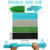 African Exfoliating Net, African Net Sponge, Nylon African Bathing Sponge Net, African Net Long Net Bath Sponge Shower Body Scrubber Back Scrubber Skin Smoother ((Black,White,Blue,Emerald Green)) view 3