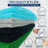 African Exfoliating Net, African Net Sponge, Nylon African Bathing Sponge Net, African Net Long Net Bath Sponge Shower Body Scrubber Back Scrubber Skin Smoother ((Black,White,Blue,Emerald Green)) view 4
