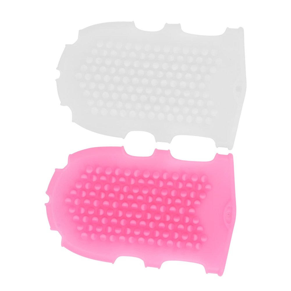 2pcs Silicone Massage Brush Scalp Massager Brush Hair Scrubber Silicone Body Shower Scrubber for Body Womens Glove Bath